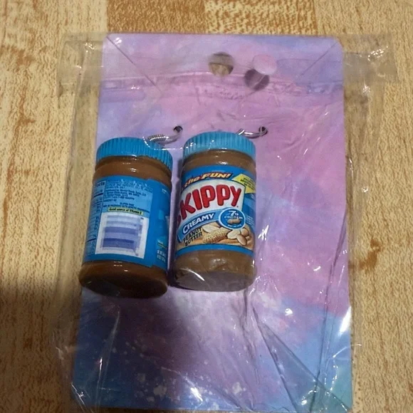 Skippy Creamy Peanut Butter Jar Earrings - Picture 1 of 2